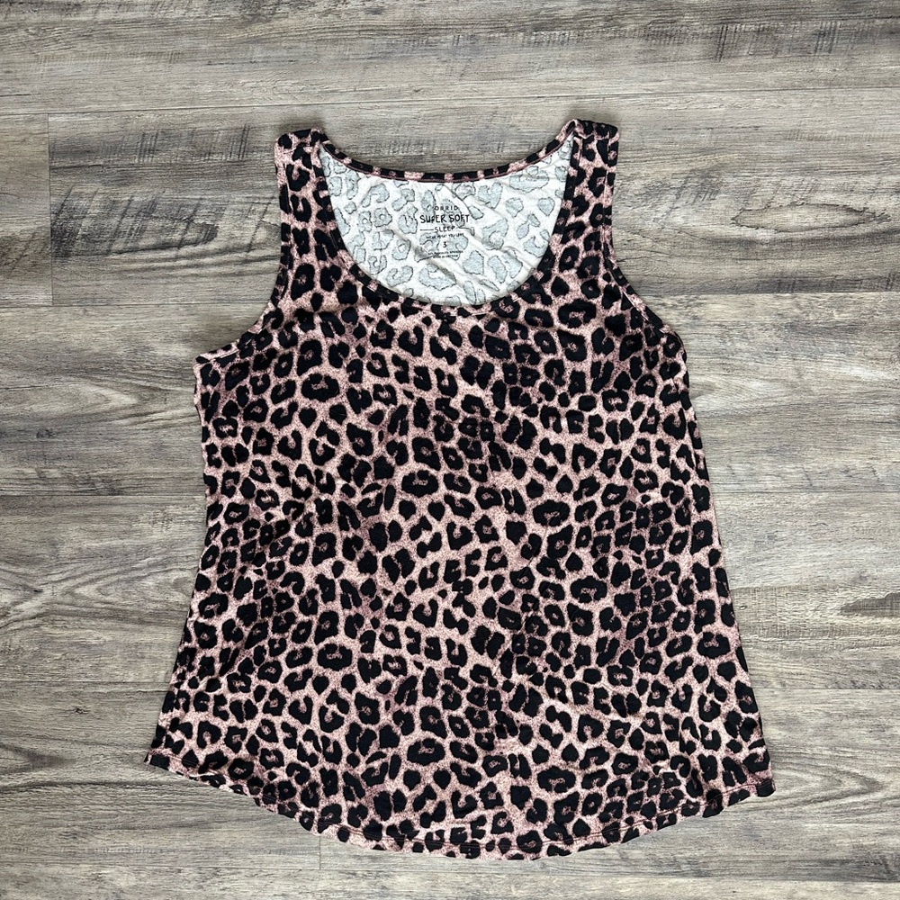 Torrid leopard tank top